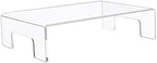 6mm Thickness Clear Acrylic Display Riser with Tray Handles in Clear