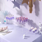 6Pc Clear Acrylic Nest Cube Buffet Risers Dessert Jewelry Display, alternate view 2