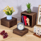 6Pcs 3Sizes Wooden Risers Display Stands, Rustic Wooden Stands, Party Display Stands for Wedding and Event, alternate view 4