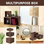 6Pcs 3Sizes Wooden Risers Display Stands, Rustic Wooden Stands, Party Display Stands for Wedding and Event, alternate view 5
