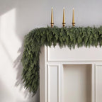 6PCS 9FT Christmas Cedar Garland Realistic Thick Soft Christmas Decorations, alternate view 6