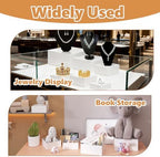 6Pcs Acrylic Food Cube Stands for Party Food, Cupcake in White, alternate view 7