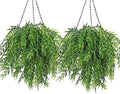 6Pcs Artificial Weeping Willow Plastic Leaves Greenery UV Resistant