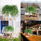 6Pcs Artificial Weeping Willow Plastic Leaves Greenery UV Resistant, alternate view 3