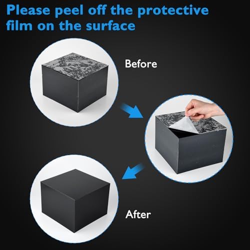 6Pcs Black Buffet Risers Acrylic Boxes Display Risers Food Risers for Buffet Table Display Riser for Platter, alternate view