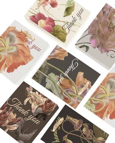 6PCS Brown Tone Flowers Gift Bags with Tissue Paper Handles Medium Size Bags( Tissue Paper ) in 1 Count (Pack of, alternate