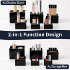 6Pcs Buffet Risers, Acrylic Food Risers, Buffet Table Risers and Stand Shelf Desktop Display for Party Catering, alternate