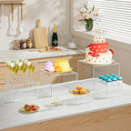 6Pcs Buffet Risers, Food Risers for Buffet Table, Clear Acrylic Box in Clear, alternate view 2