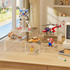 6Pcs Buffet Risers, Food Risers for Buffet Table, Clear Acrylic Box in Clear, alternate view 4