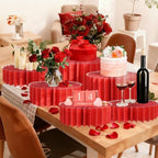 6Pcs Buffet Risers, Valentine's Day Food Risers for Table, Foldable Cake Display Stands, Tall Cardboard Cupcakes, alternate