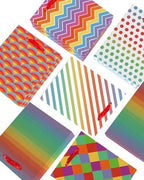 6PCS Checkered Gift Bags with Tissue Paper Handles Medium Size Bags( Tissue Paper ) in 1 Count (Pack of 6) in, alternate view