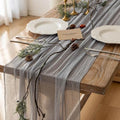 6Pcs Dusty Blue Cheesecloth Table Runner 120 Inches for Party Home Decor
