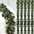 6Pcs Eucalyptus Garland, 6FT Green Flower Garland Decor, Artificial Faux Eucalyptus Leaves Greenery Vines for