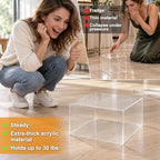 6PCS Food Risers for Buffet Table, Cake Stand, Acrylic, 3''-8'' in Clear, alternate view 5