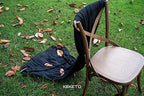 6Pcs Halloween Holiday Black Cheesecloth Table Runner 120 Inch for Decor, alternate view 6