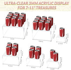 6Pcs Large Buffet Risers And Display Stands(7"-11" Set) in 6PCS Acrylic Rectangular, alternate view 2