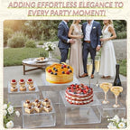 6Pcs Large Buffet Risers And Display Stands(7"-11" Set) in 6PCS Acrylic Rectangular, alternate view 5