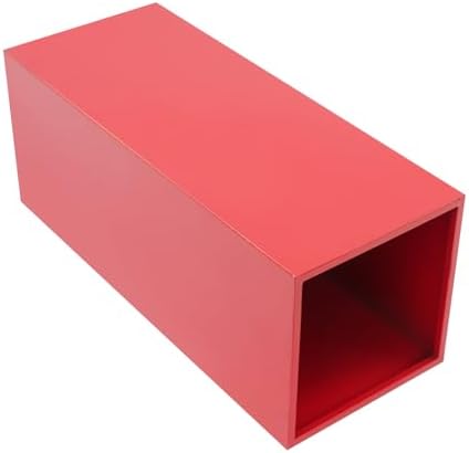 6PCS Pedestal Stand, Metal Stands for Wedding, Sturdy Pedestal Display, Red Display Stands Pillars, Square, alternate view 3