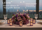 6pcs Purple Votive Candle Holders - Standard Votive Size for Regular Votive Candles - Tea Light Candles, alternate view 5