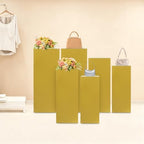 6Pcs Square Display Pedestal Stands Set for Party, Metal Display Stand Plinth Pillars, Cake Stands Pillars for, alternate