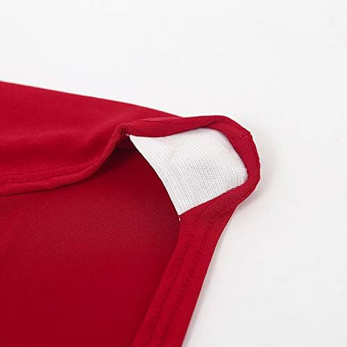 6pcs Stretch Spandex Chair Cover for Wedding Party Dining Banquet Event (Red, 6) in Red, alternate view 5