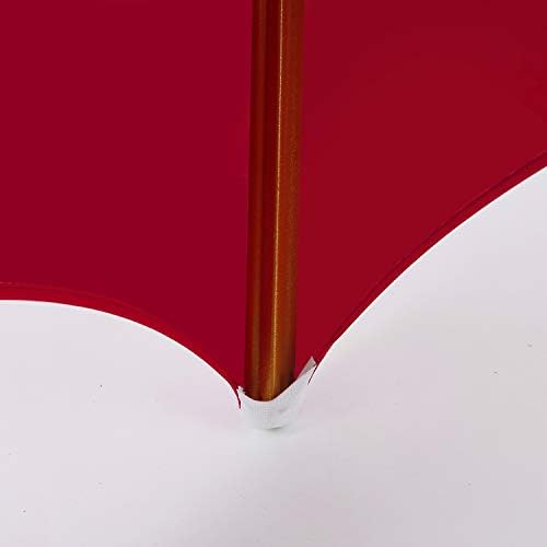 6pcs Stretch Spandex Chair Cover for Wedding Party Dining Banquet Event (Red, 6) in Red, alternate view 7