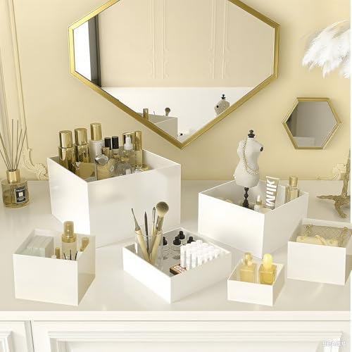 6PCS White Acrylic Buffet Risers Food Display Stands for Buffet Table Party Catering Dessert Jewelry, alternate view 4