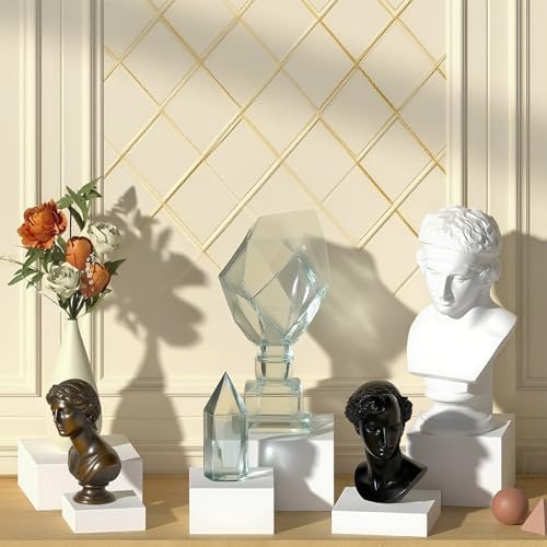 6PCS White Acrylic Buffet Risers Food Display Stands for Buffet Table Party Catering Dessert Jewelry, alternate view 5
