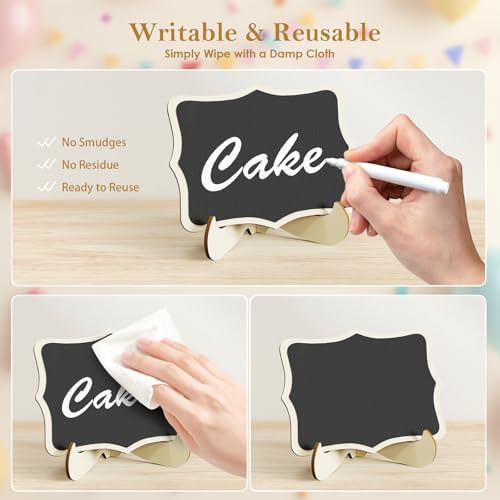 6PCS White Buffet Risers, Food Risers for Buffet Table, Acrylic Nesting Display Stands (5"-10"), with 6 Mini, alternate view