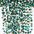 6Pcs x 8.2FT Artificial Flower Garland Floral Rose Vine Decor, Blue Flower