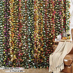 6Pcs x 8.2FT Artificial Flower Garland Floral Rose Vine Decor, White Flower, alternate view 6