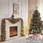6Pcs x 8.2FT Artificial Flower Garland Rose Vine Decor, Champagne Flower, alternate view 4