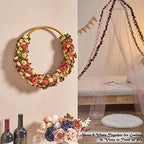 6Pcs x 8.2FT Artificial Flower Garland Rose Vine Decor, Champagne Flower, alternate view 5