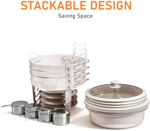 6QT White Chafing Dishes for Buffet 4 Pack,[Game Changer Maifanite-Coated] Chafing Dish Buffet Set, Chafers and, alternate