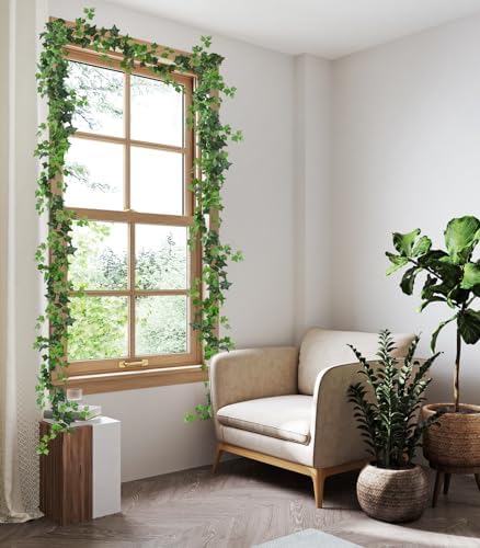 6Strand Artificial Ivy Greenery Garland Silk Fake Vines Plant 6.3Ft, alternate view 2