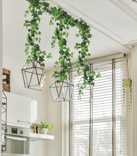 6Strand Artificial Ivy Greenery Garland Silk Fake Vines Plant 6.3Ft, alternate view 6
