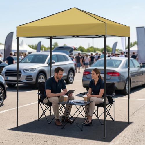 6x4 Instant Pop Up Canopy Tent, Beige in Beige, alternate view 2