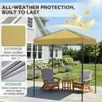 6x4 Instant Pop Up Canopy Tent, Beige in Beige, alternate view 5