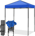6x4 Instant Pop Up Canopy Tent, Blue in Blue