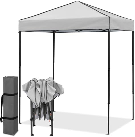 6x4 Instant Pop Up Canopy Tent, Gray in Gray