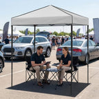 6x4 Instant Pop Up Canopy Tent, Gray in Gray, alternate view 2