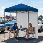 6x4 Instant Pop Up Canopy Tent with 1 Sidewall, Dark Blue in Dark Blue, alternate view 2