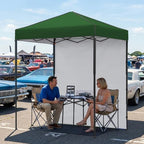 6x4 Instant Pop Up Canopy Tent with 1 Sidewall, Green in Green, alternate view 2