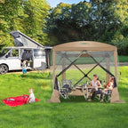 6x6 FT Pop up Gazebo, Popup Canopy Tent, Waterproof Screened in Gazebos, Portable Outdoor Small Screen Tents Sun, alternate