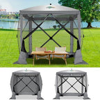 6x6 FT Pop up Gazebo Tent, Screen Tent with Sidewalls, Waterproof Portable Outdoor Small Screen Tents Sun