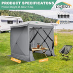 6x6 FT Pop up Gazebo Tent, Screen Tent with Sidewalls, Waterproof Portable Outdoor Small Screen Tents Sun, alternate view 2