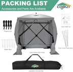 6x6 FT Pop up Gazebo Tent, Screen Tent with Sidewalls, Waterproof Portable Outdoor Small Screen Tents Sun, alternate view 4
