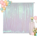 6x6ft Iridescent Sequin Backdrop for Photography Shimmer in 6FT x 6FT in Iridescent