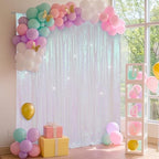 6x6ft Iridescent Sequin Backdrop for Photography Shimmer in 6FT x 6FT in Iridescent, alternate view 2
