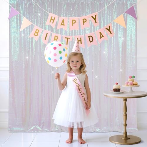 6x6ft Iridescent Sequin Backdrop for Photography Shimmer in 6FT x 6FT in Iridescent, alternate view 4